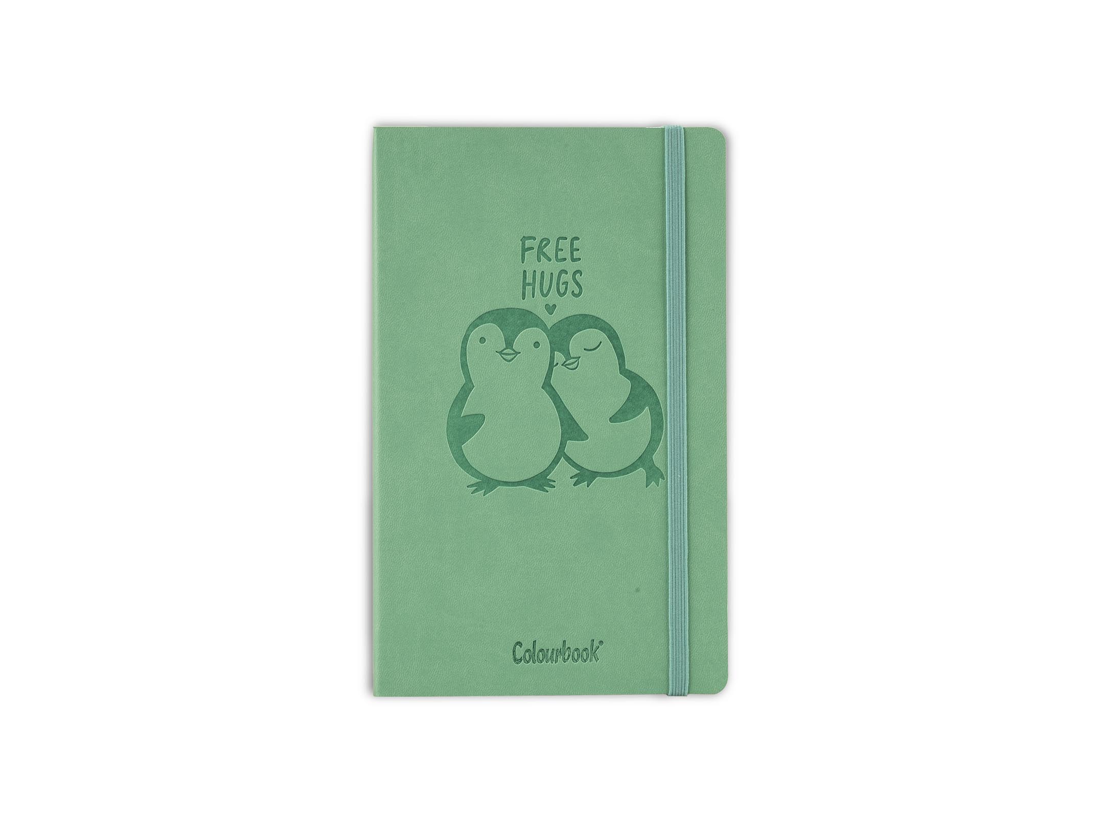 Work Journal Pinguino verde smeraldo fronte