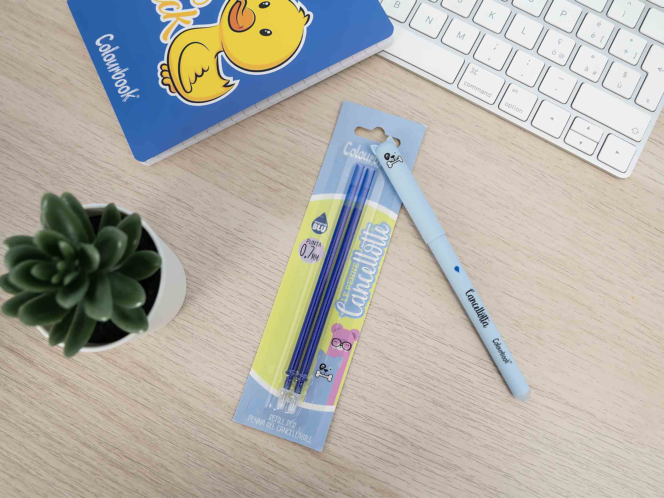 Penna Cancellotta Cane inchiostro blu + Refill
