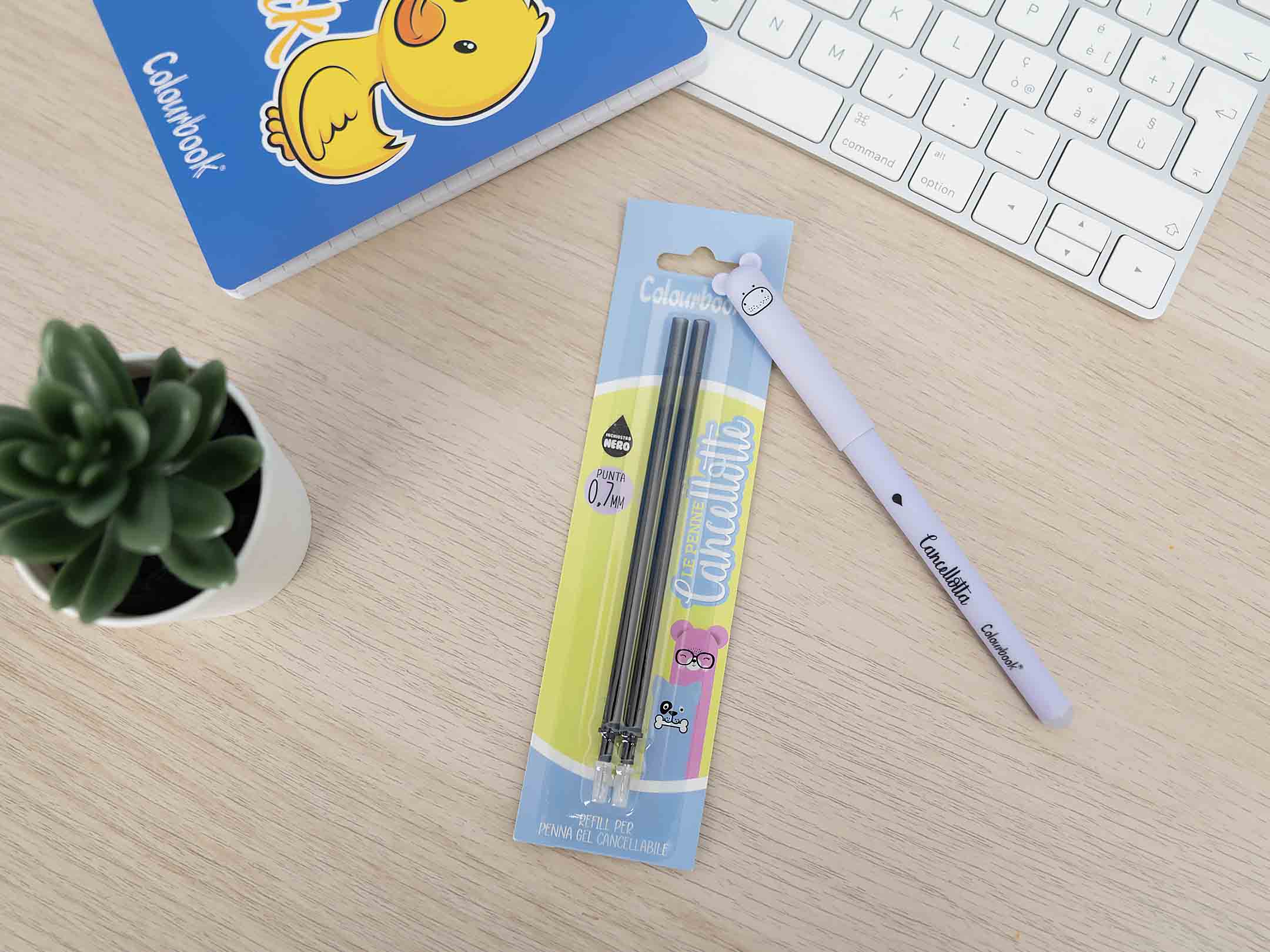 Penna Cancellotta Ippopotamo inchiostro nero + Refill