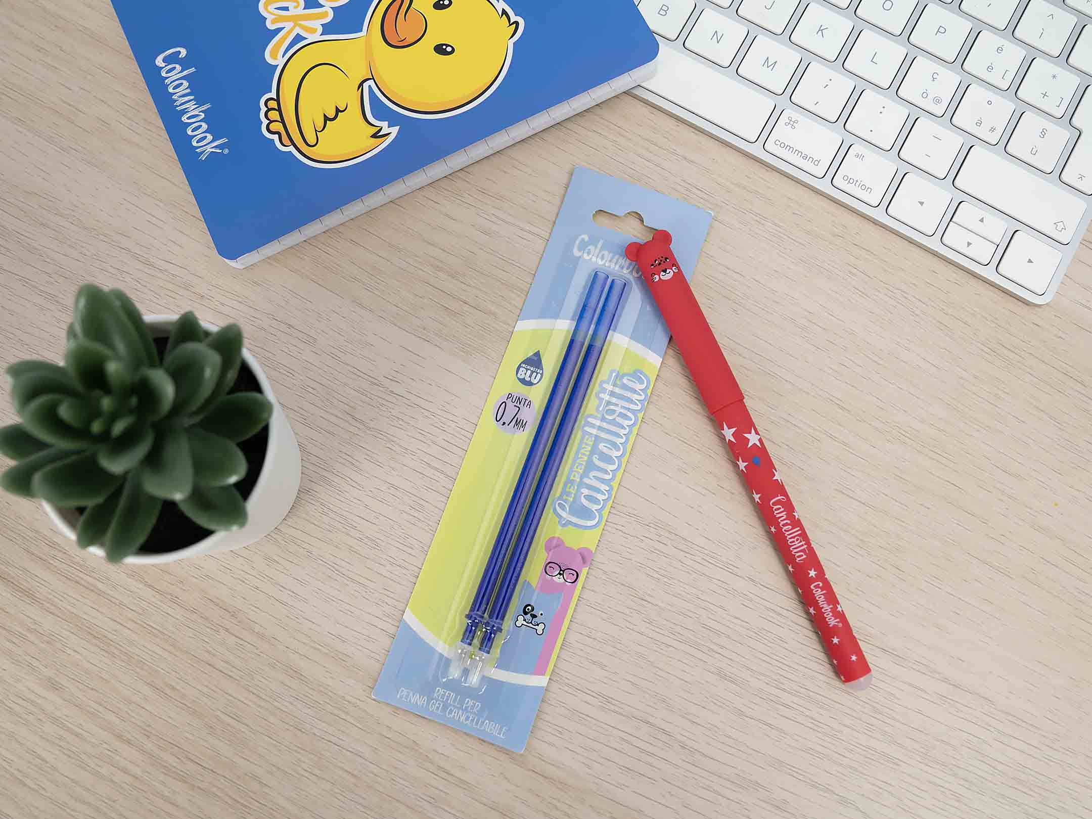 Penna Cancellotta Red Glam inchiostro blu + Refill