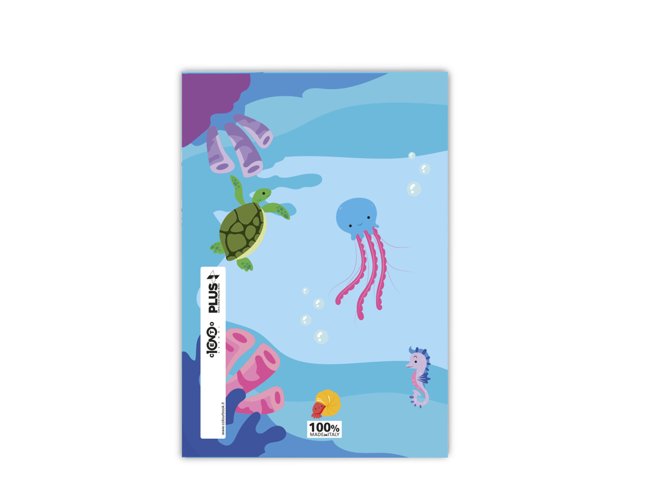 Retro quaderno A4 Young And Brave Underwater Friends