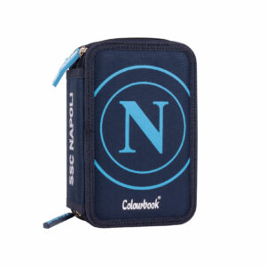 Astuccio 3 zip SSC Napoli dark blue