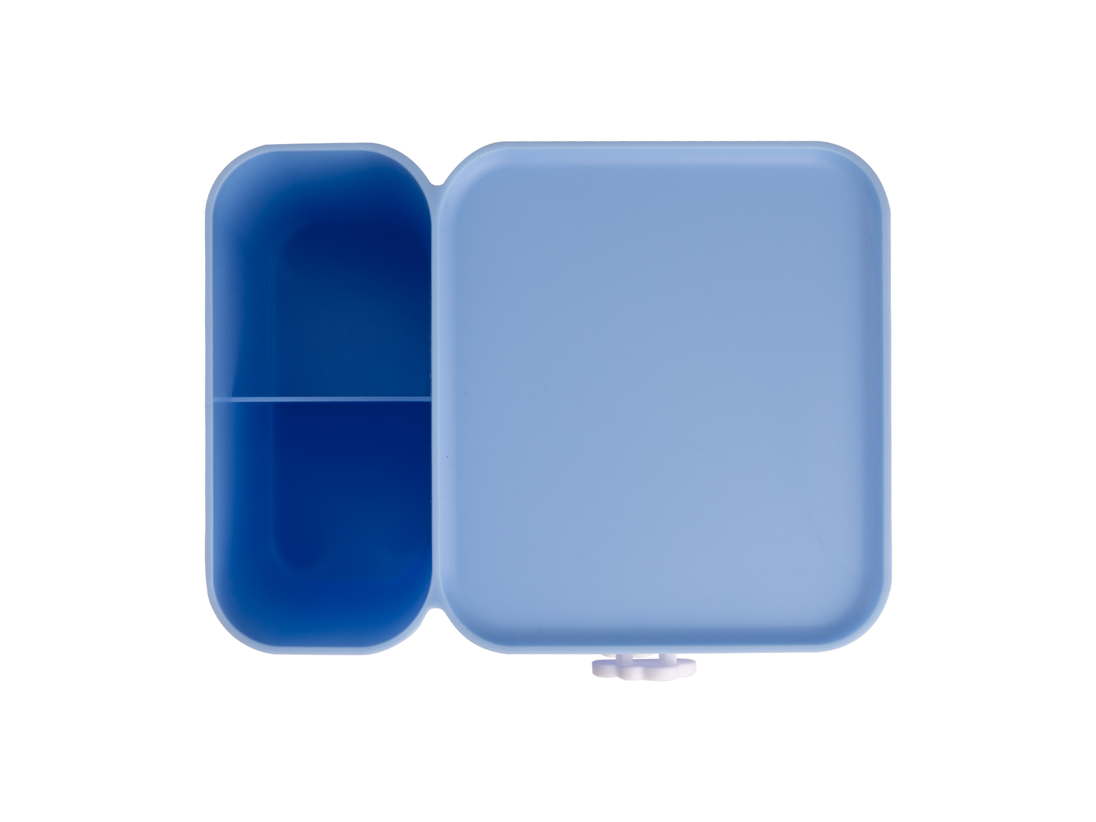 Cassettino portaoggetti Cubby azzurro pastello dall'alto