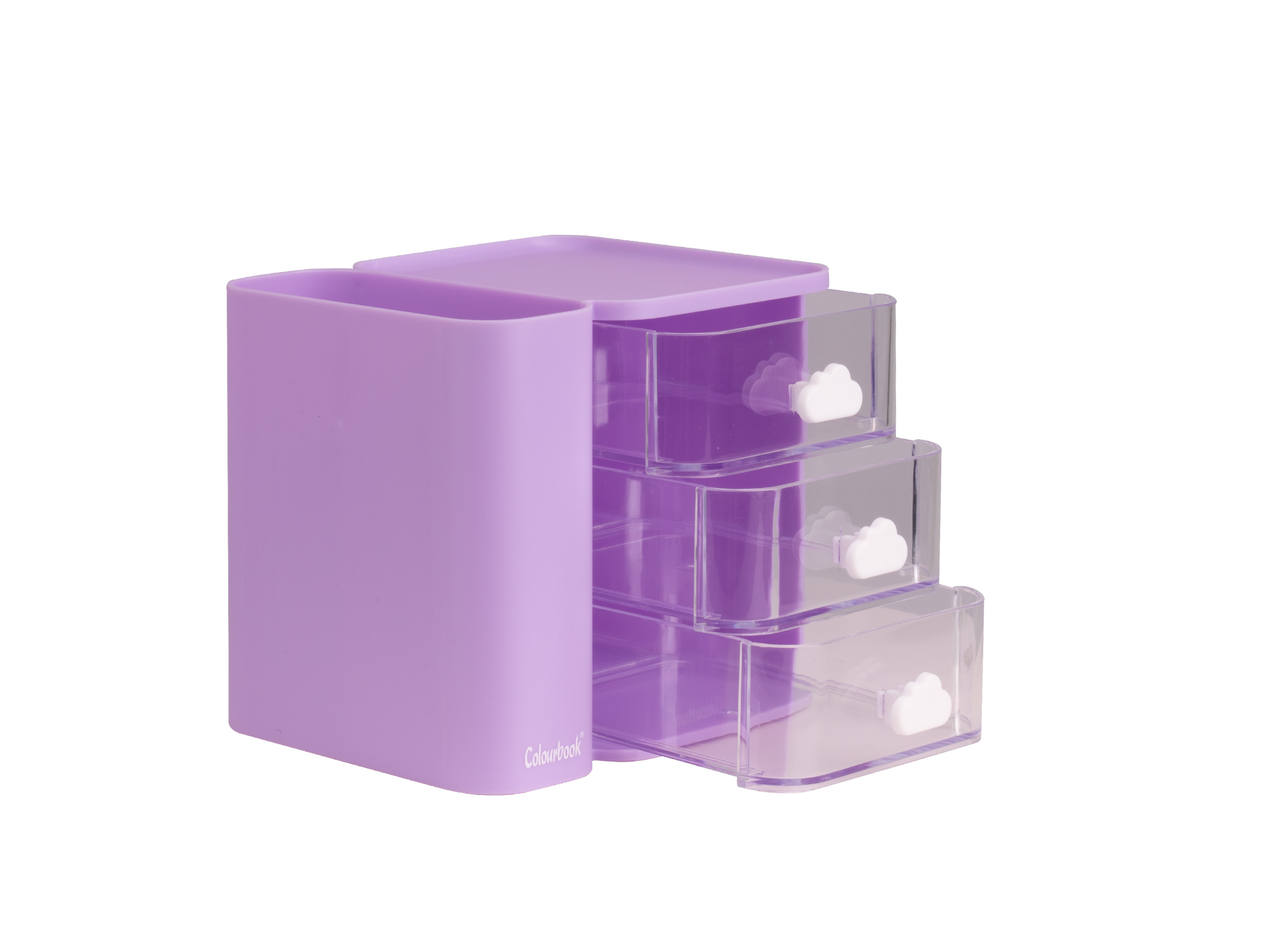 Cassettino portaoggetti Cubby viola