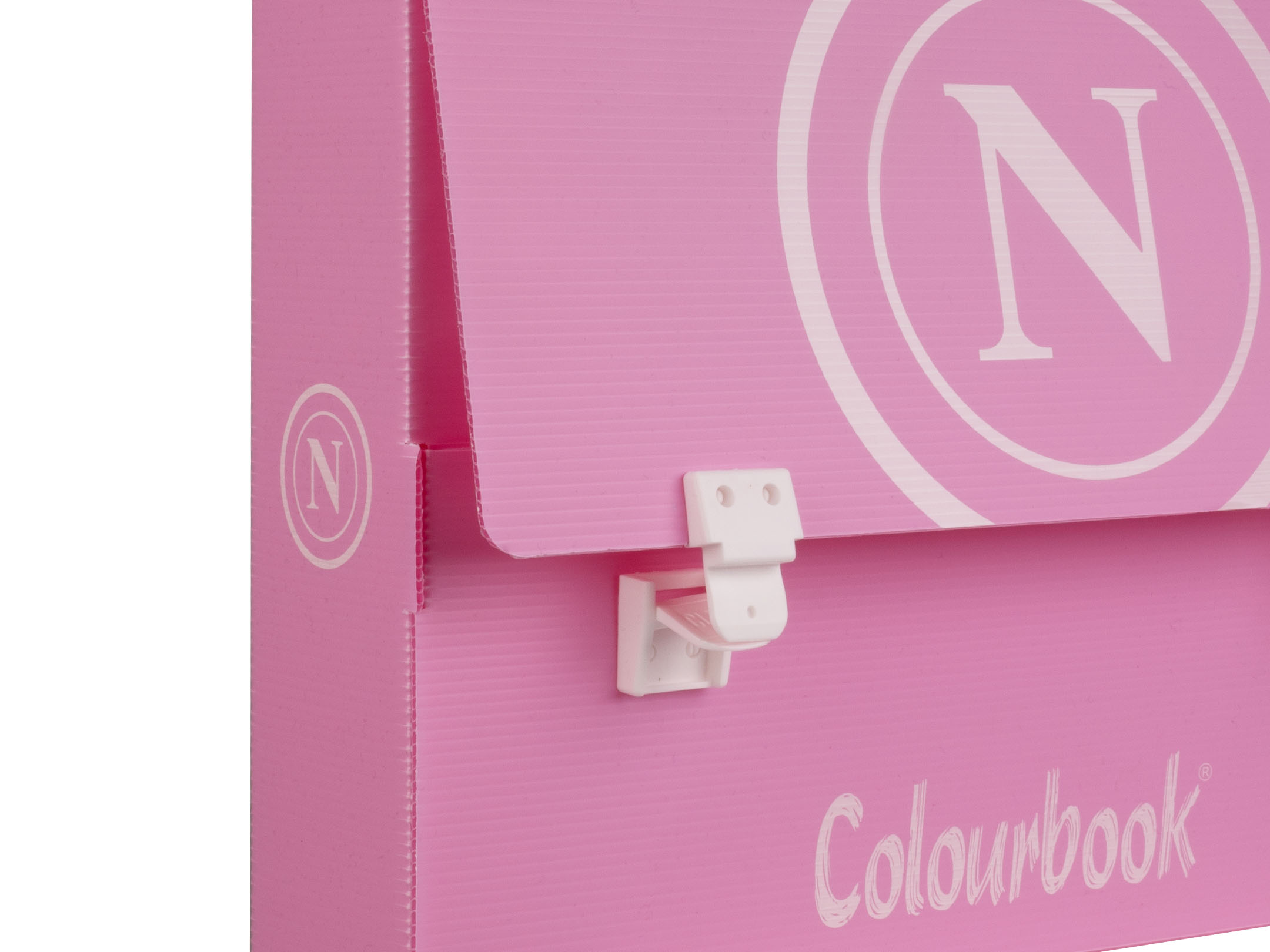 Dettaglio apertura valigetta Napoli dorso 8 SSCN Pink