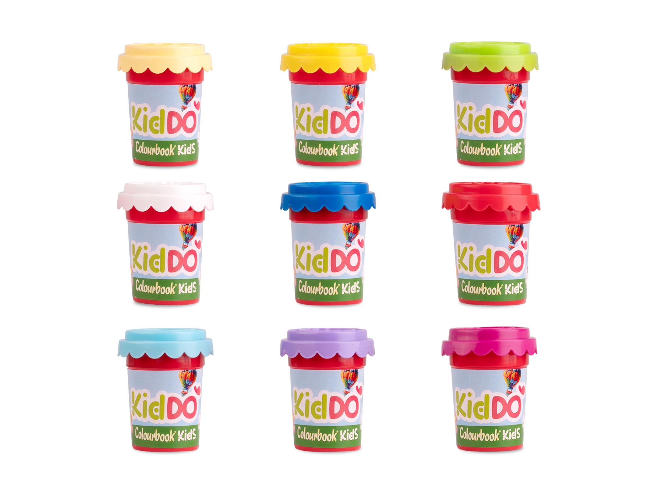 Dettaglio vasetti plastilina Kiddò 55g