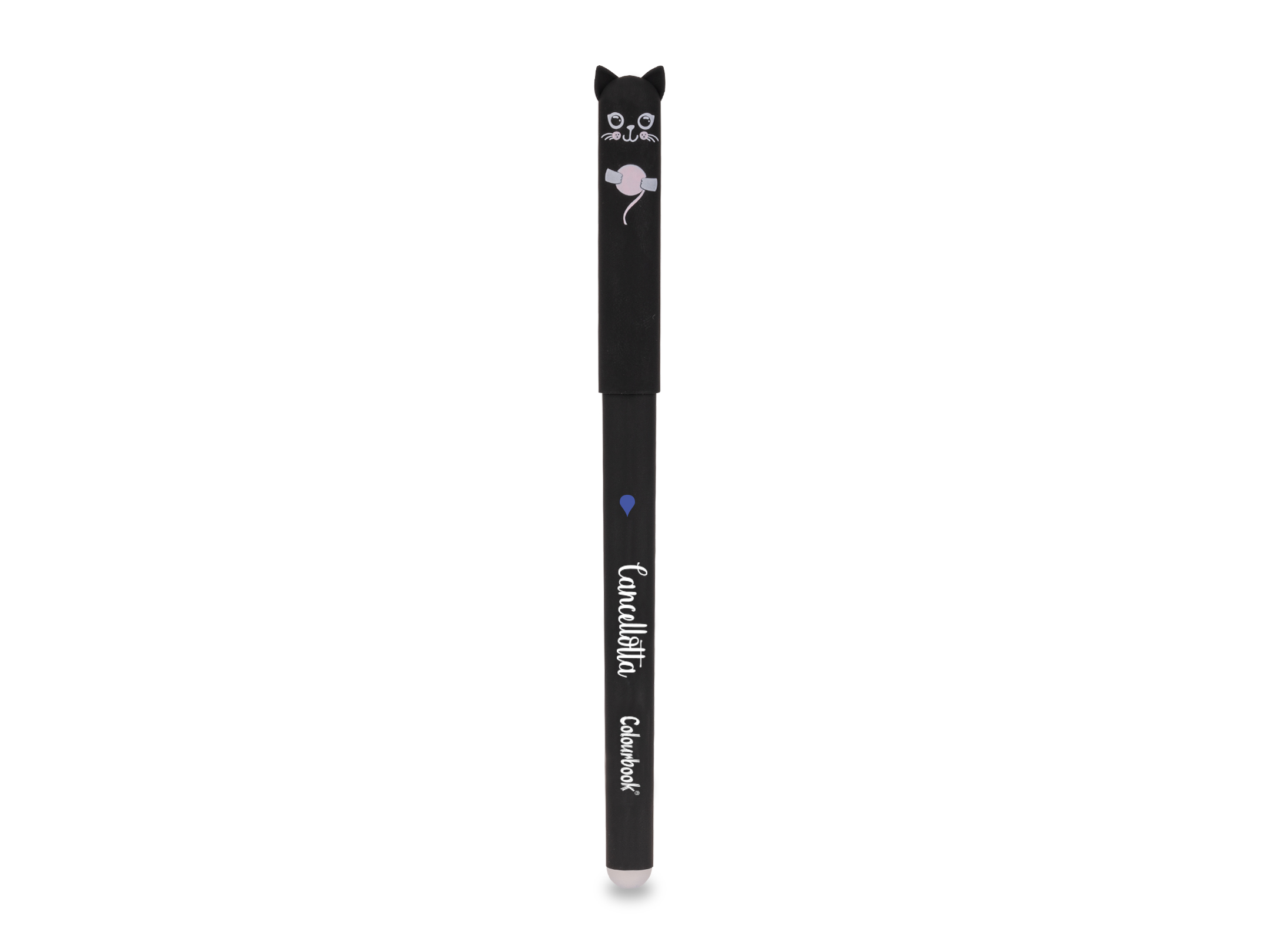 Penna Cancellotta black cat inchiostro blu