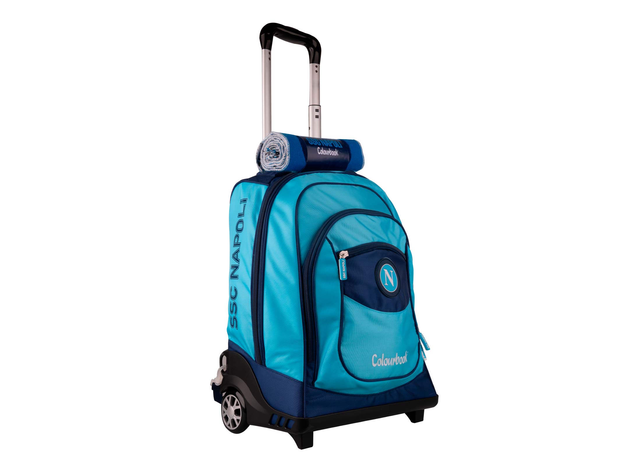 Profilo zaino trolley SSC Napoli azzurro