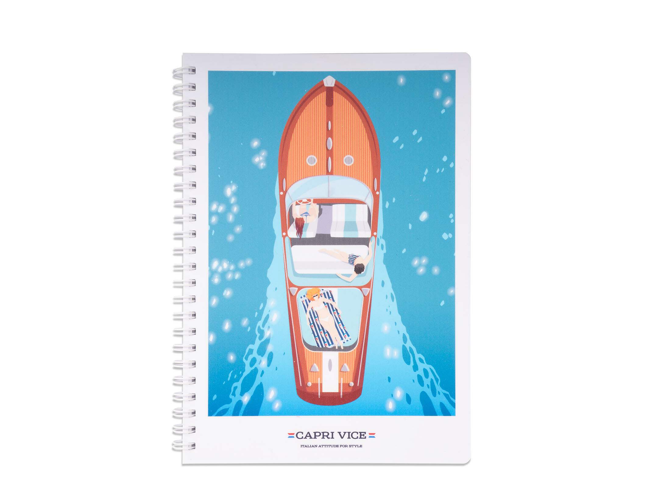 Quaderni A5 con spirale Capri Vice Boat