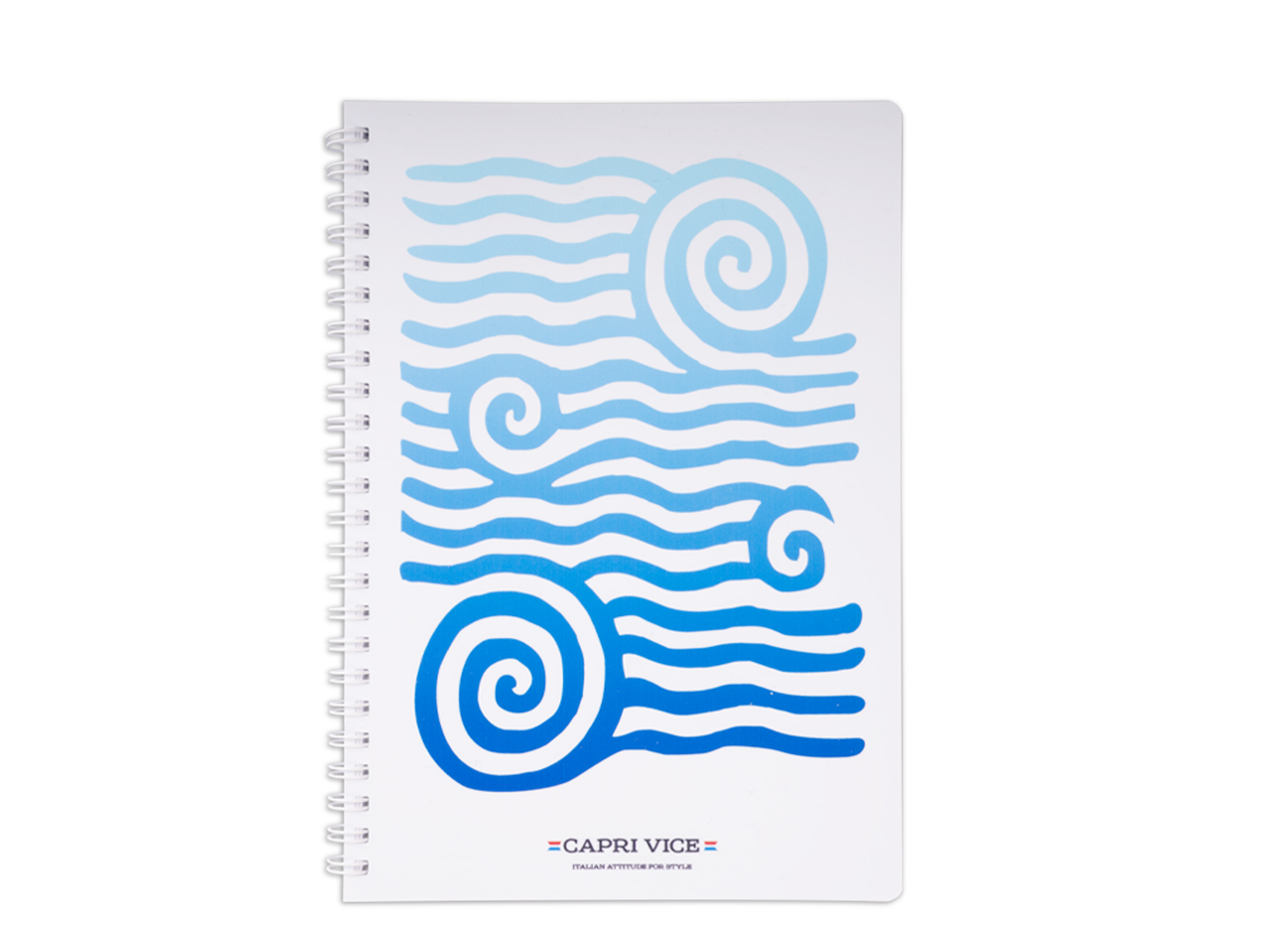 Quaderni A5 con spirale Capri Vice Waves