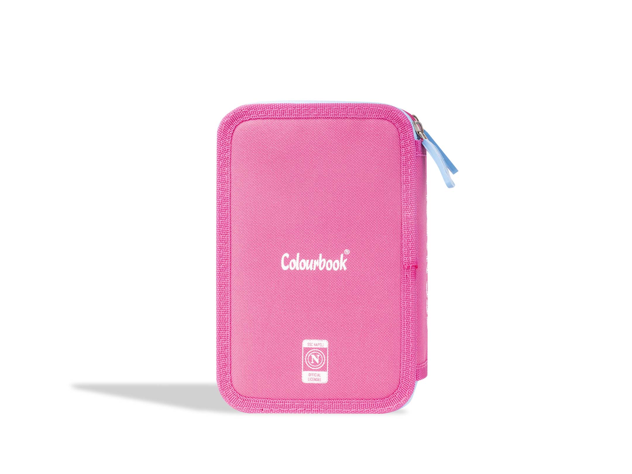 Retro astuccio 3 zip rosa fluo SSC Napoli