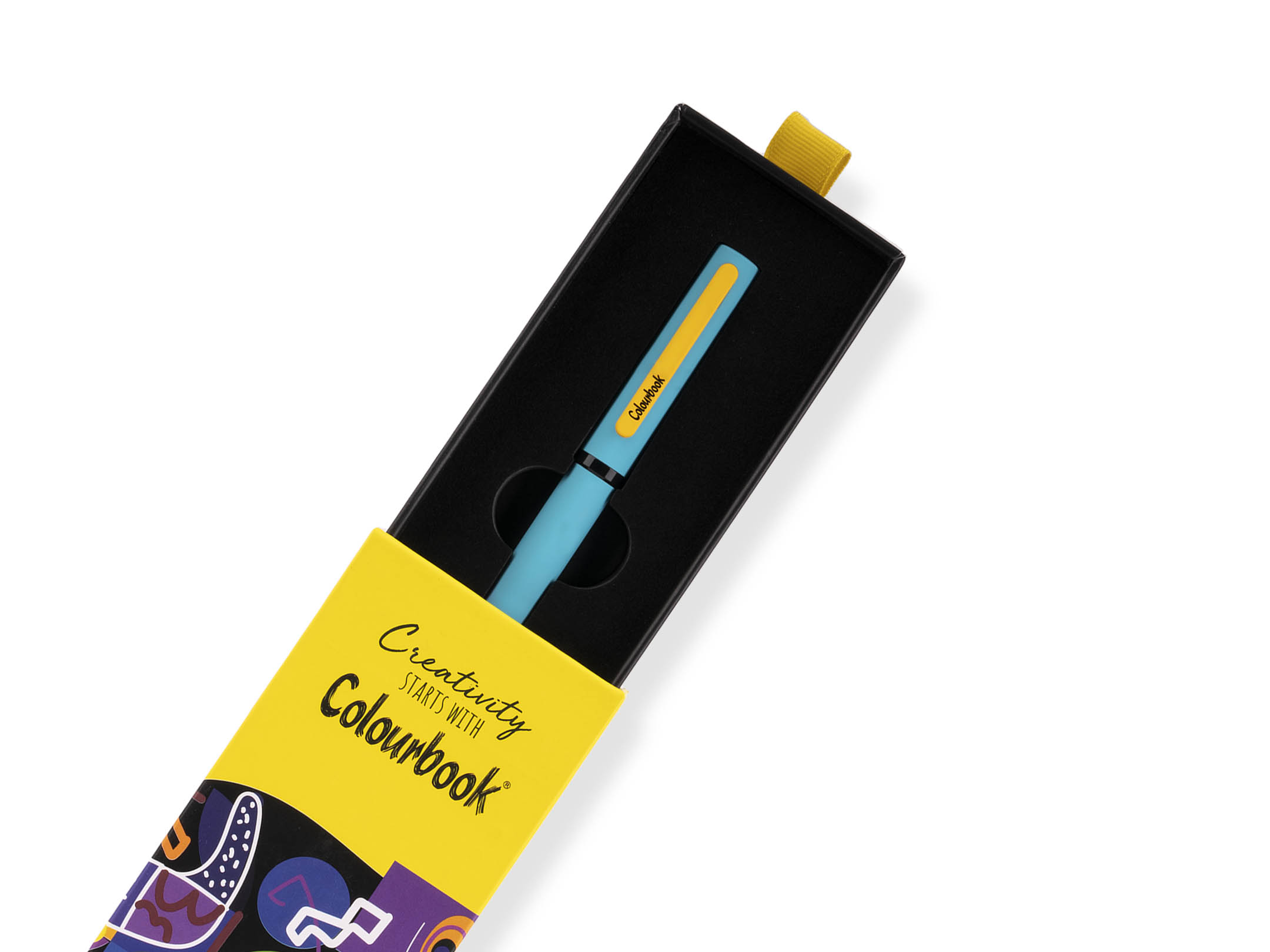 Scatolino penna roller Creativity azzurro
