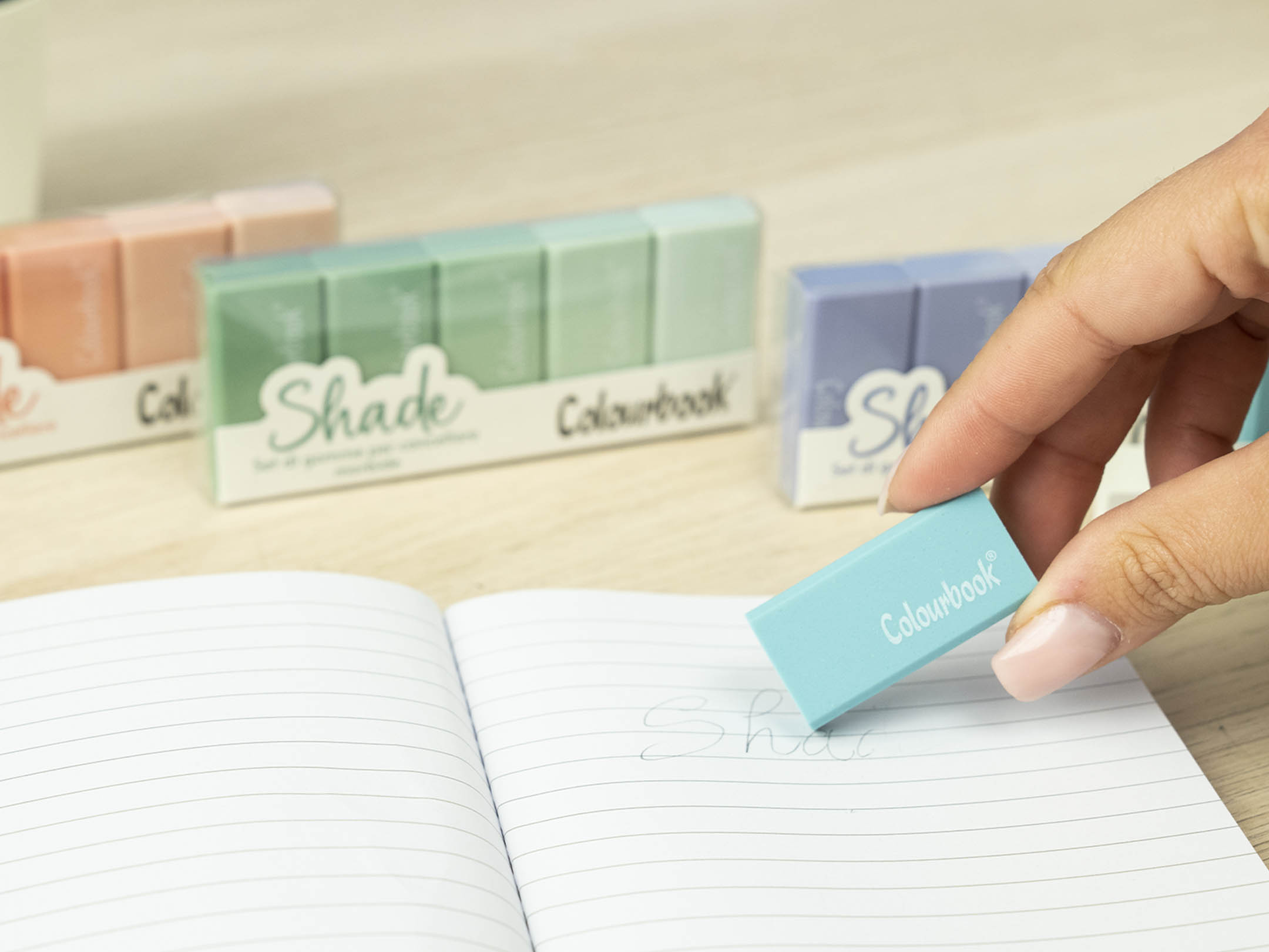 Set 5 gomme da cancellare Shade utilizzo