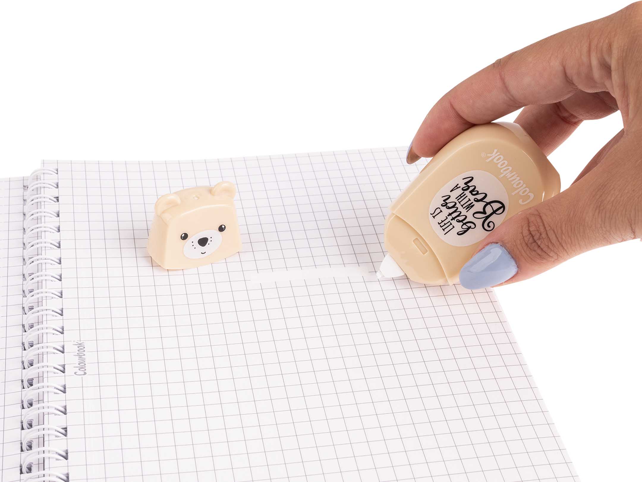 Utilizzo correttore a nastro Kawaii sabbia