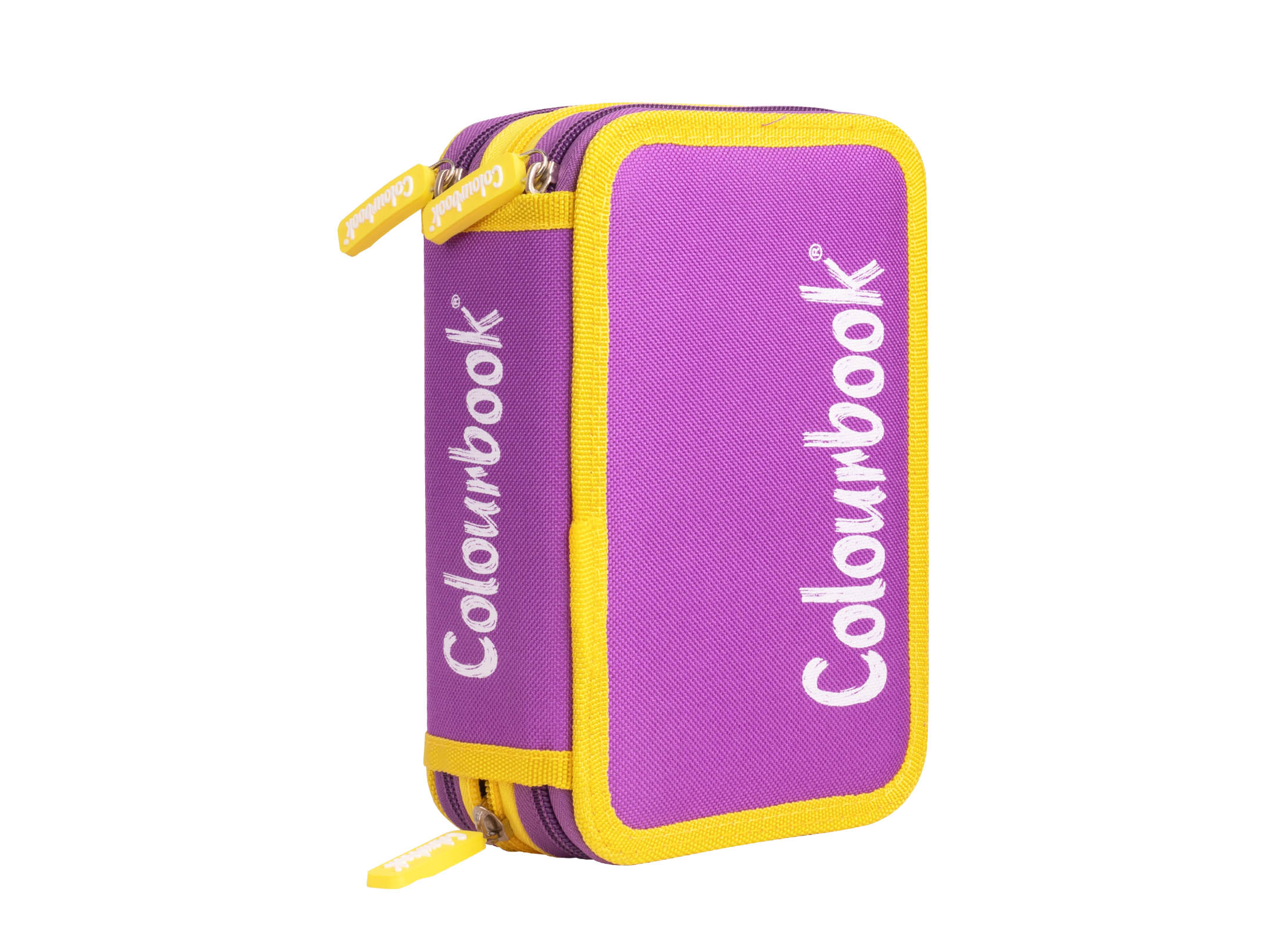 Astuccio 3 Zip Bicolor viola