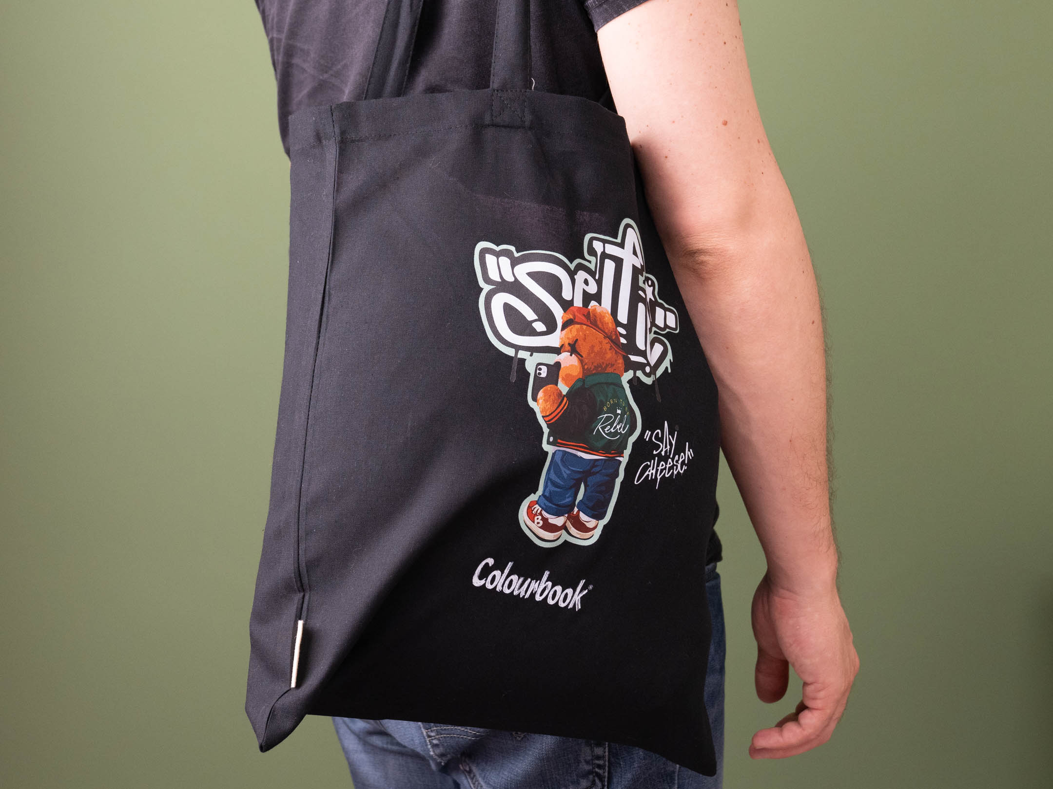 Indossato shopper in cotone Selfie