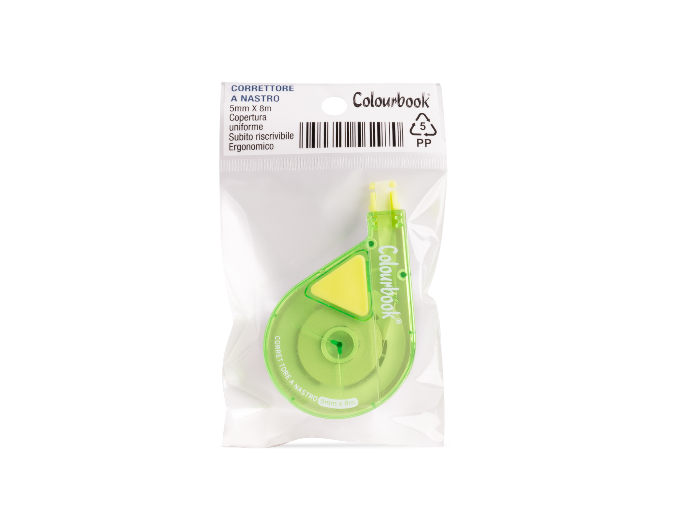 Packaging correttore a nastro 8 metri verde
