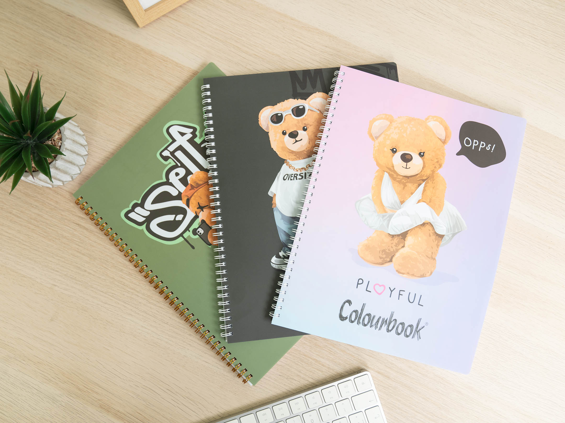 Quaderni a spirale A4 Funny and Bears ambientata