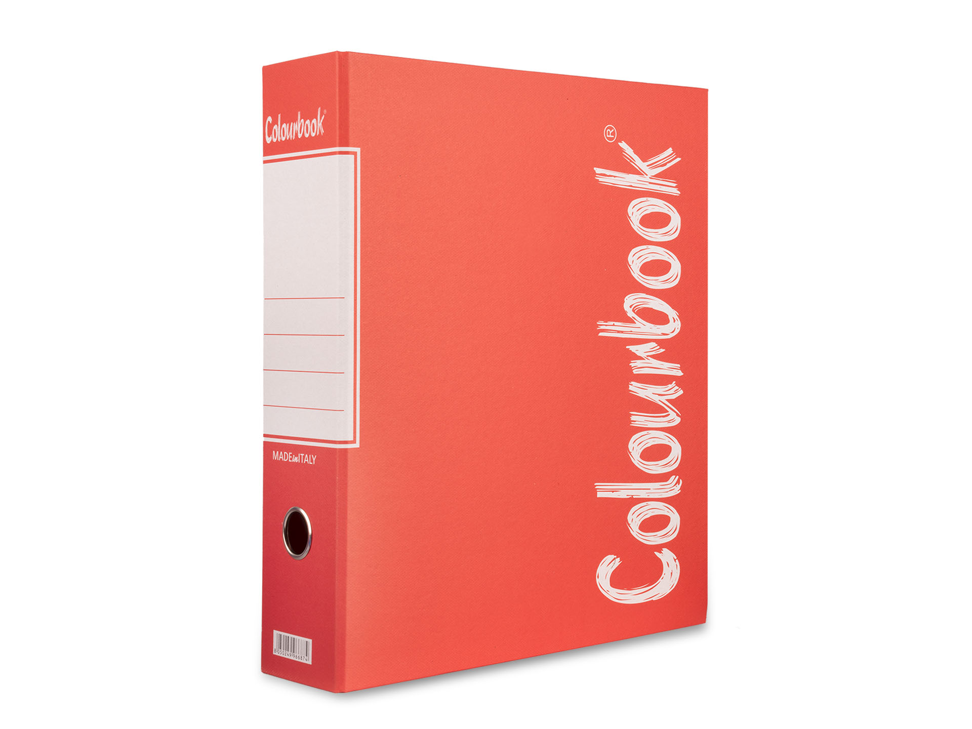 dettaglio fronte singolo registratore con custodia Colour rosso dorso 8cm