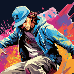 Abstract Skater