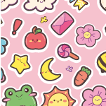 Abstract Stickers