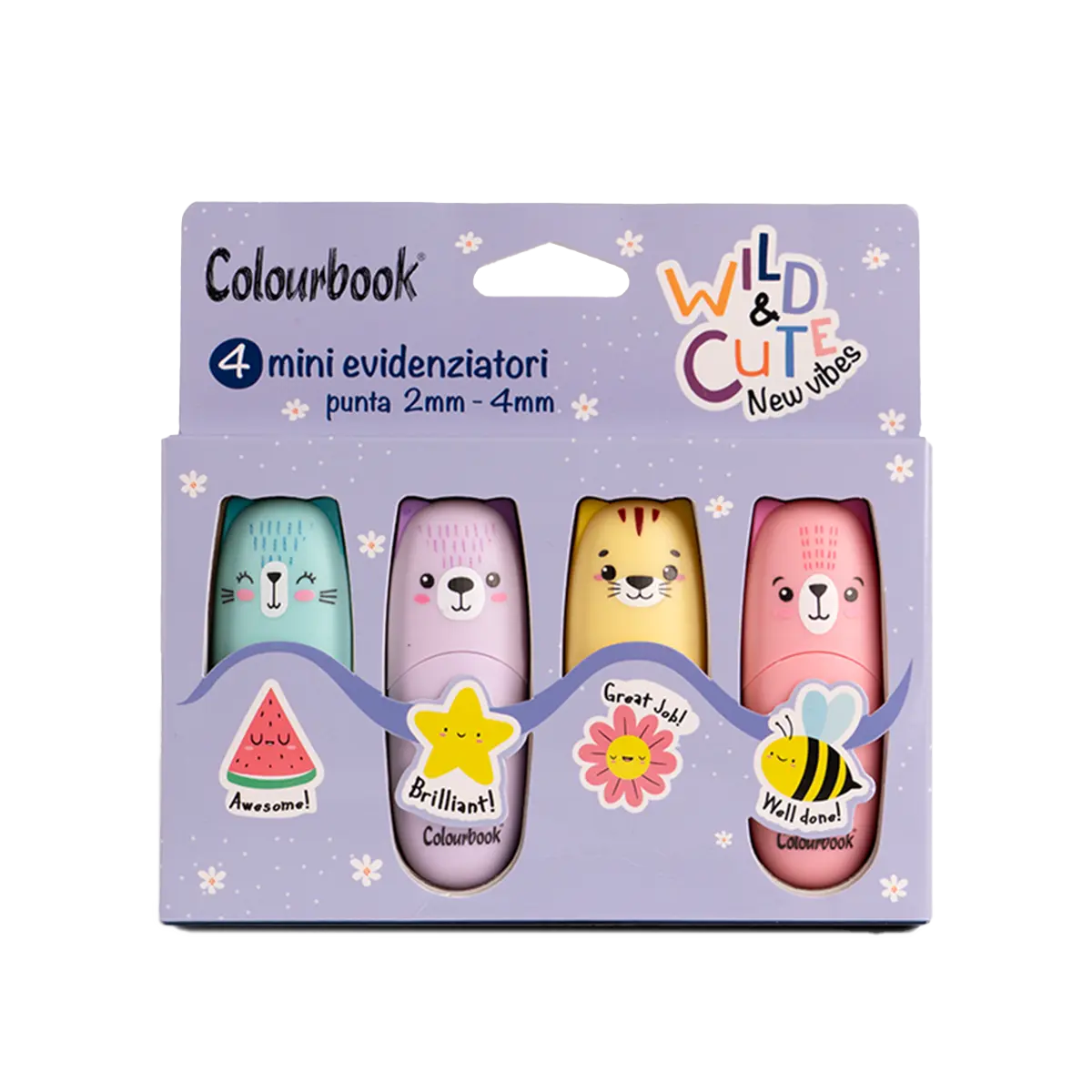 set-4-mini-evidenziatori-wild-cute-colourbook copia