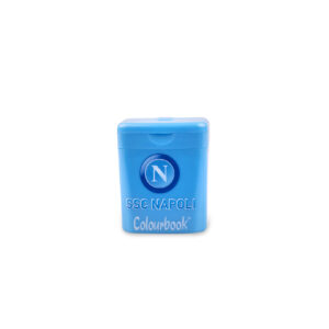 Temperamatite 2 fori azzurro con serbatoio