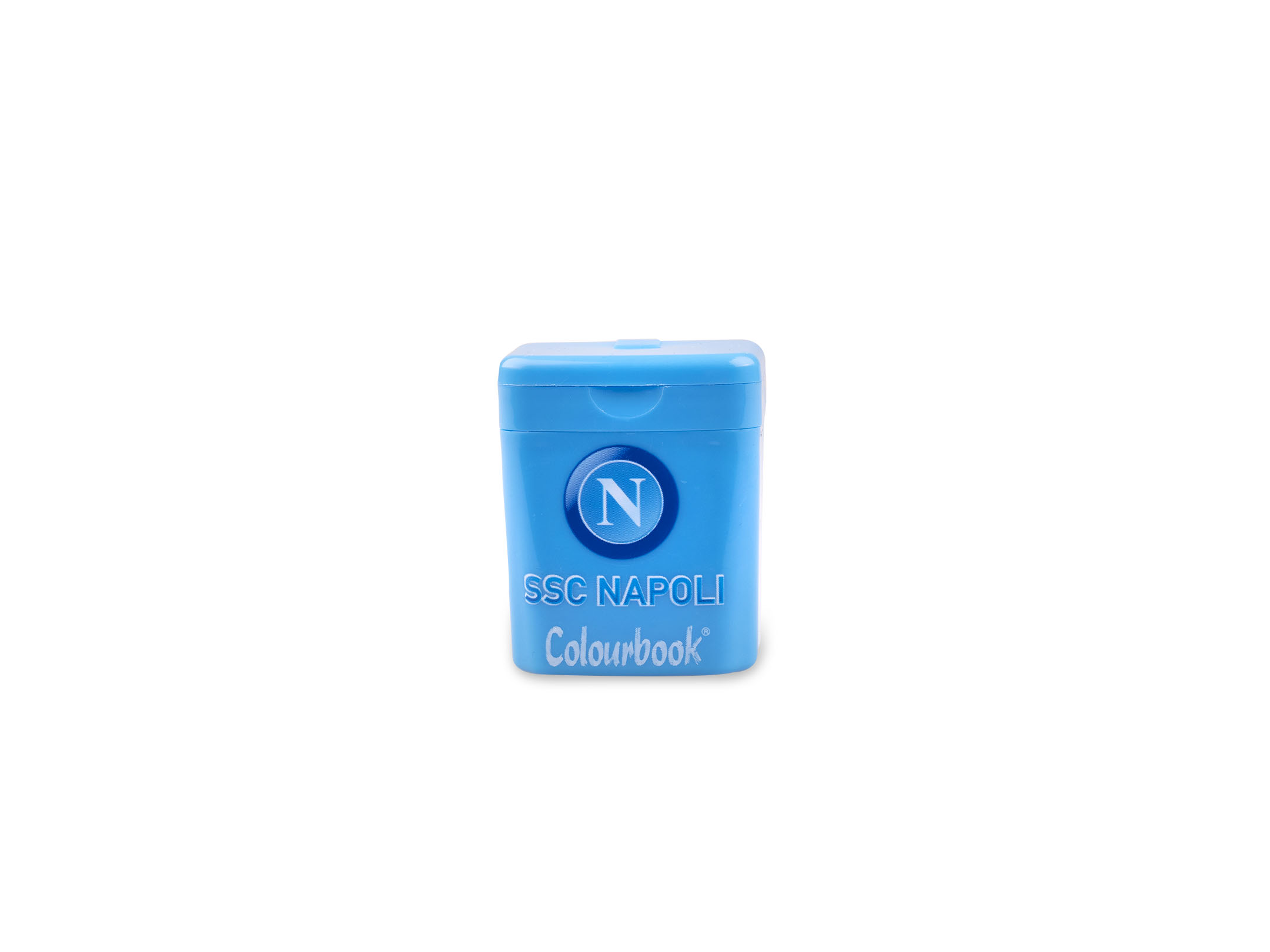 Temperamatite 2 fori azzurro con serbatoio
