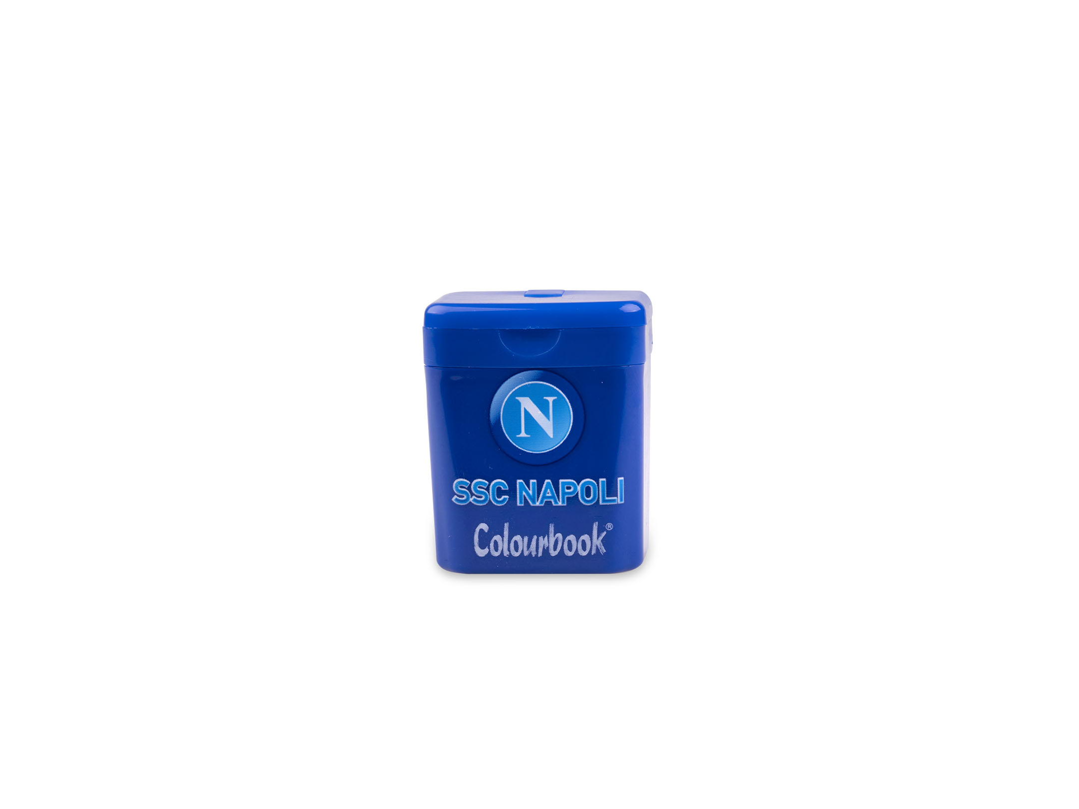 Temperamatite 2 fori blu con serbatoio