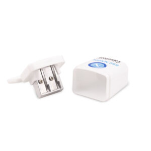 temperino_due fori aperti bianco
